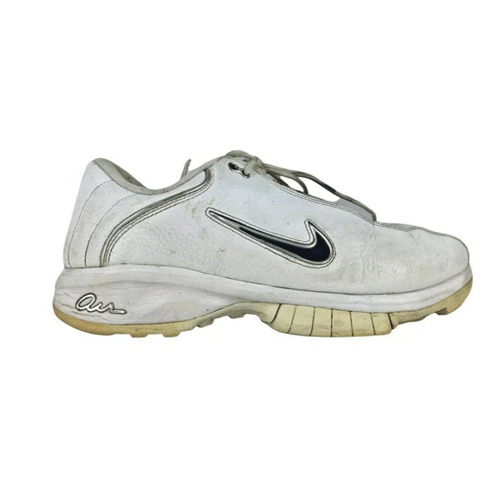 Nike Air Mens 311005 141 White Lace Up Sneaker Athletic Shoes Size Us 11.5